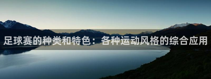 足球赛的种类和特色：各种运动风格的综合应用