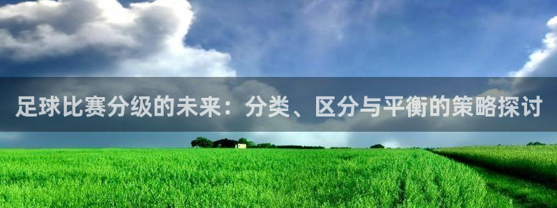 足球比赛分级的未来：分类、区分与平衡