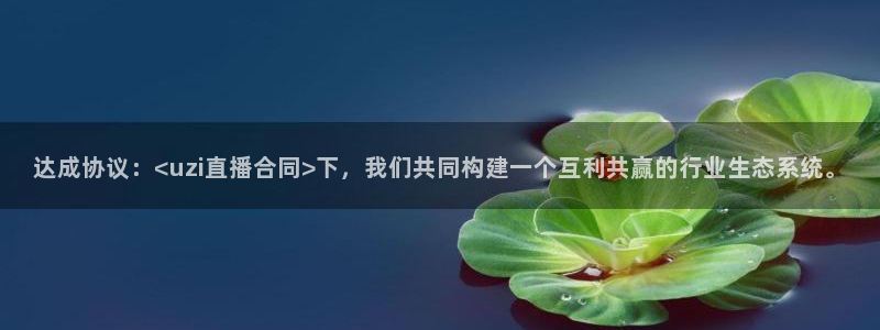 雨燕足球直播平台：达成协议：<uzi直播合同>下，我们共同构建一个互利共赢的行业生态系统。